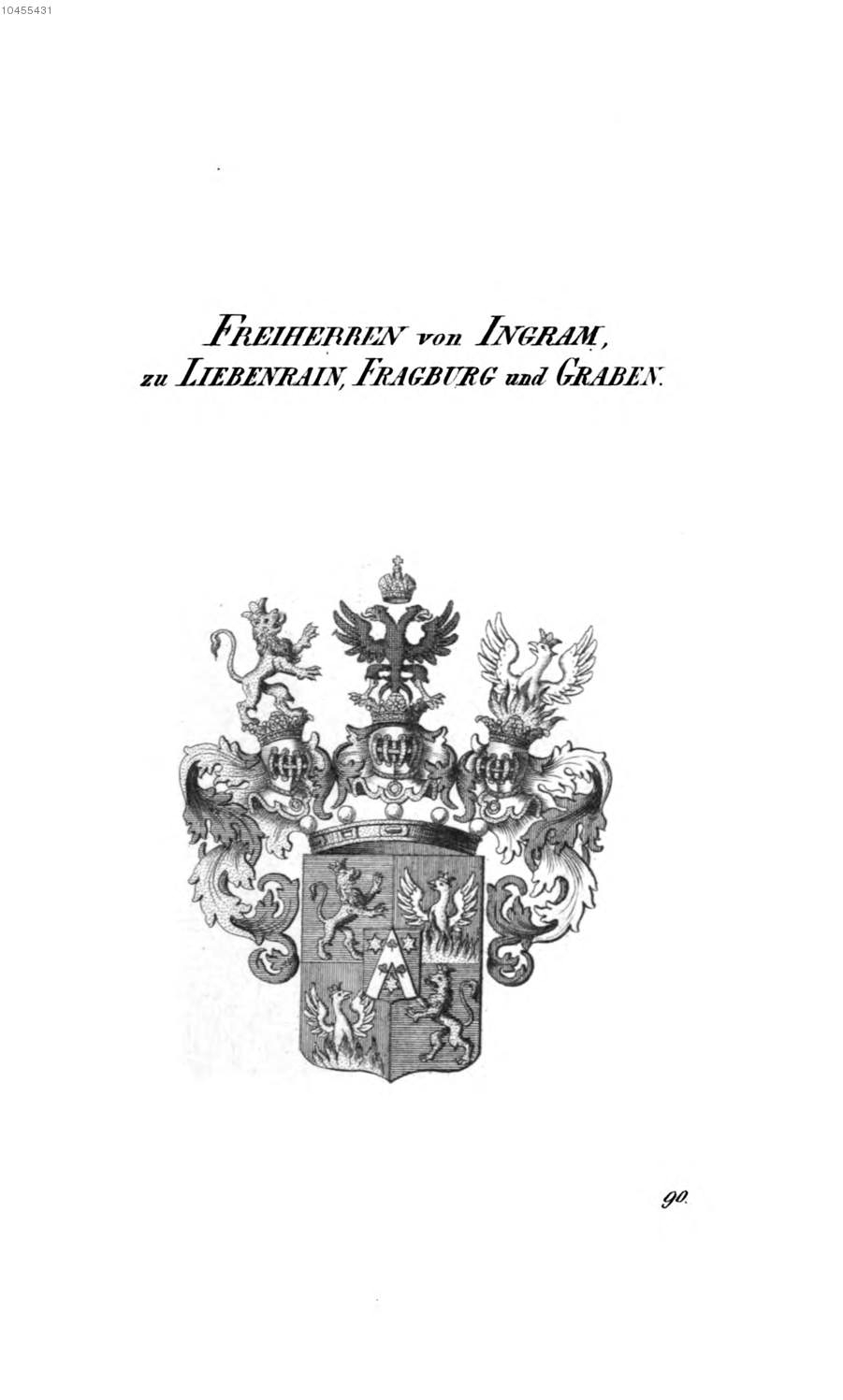 Ingram zu Liebenrain 2 — Tyroff オーストリア君主国紋章集の原図