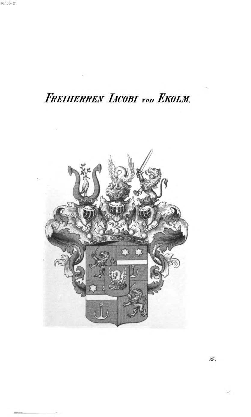 Jacobi von Ekolm 2 — Tyroff オーストリア君主国紋章集の原図