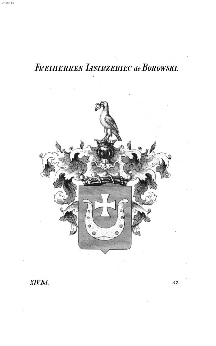Jastrzebiec de Borowski — Tyroff オーストリア君主国紋章集の原図