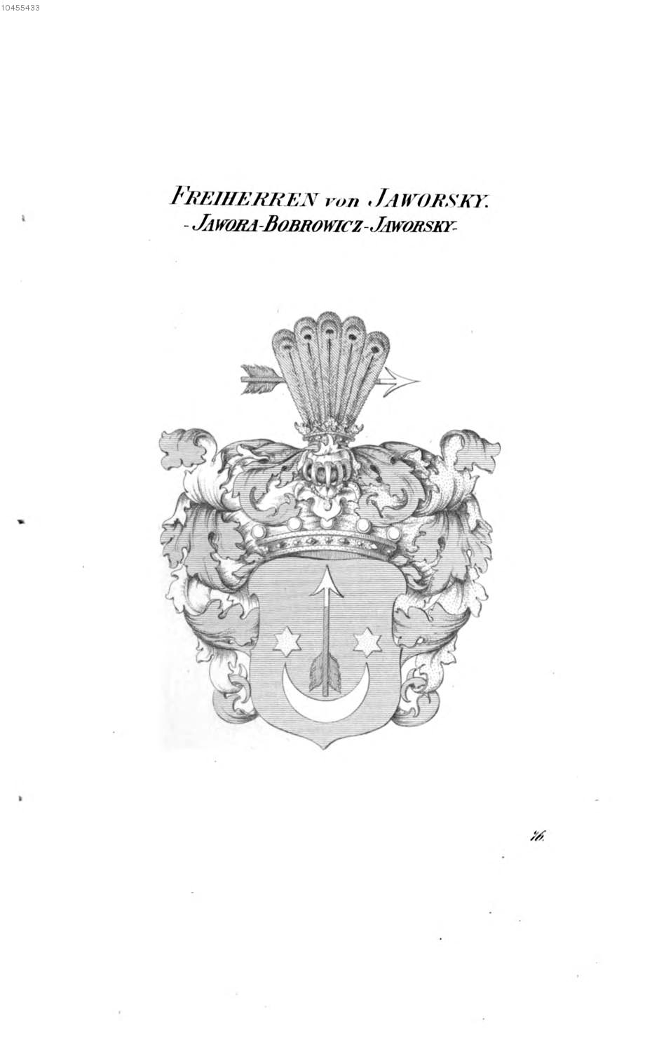 Jaworsky Jawora Bobrowicz Jaworsky — Tyroff オーストリア君主国紋章集の原図
