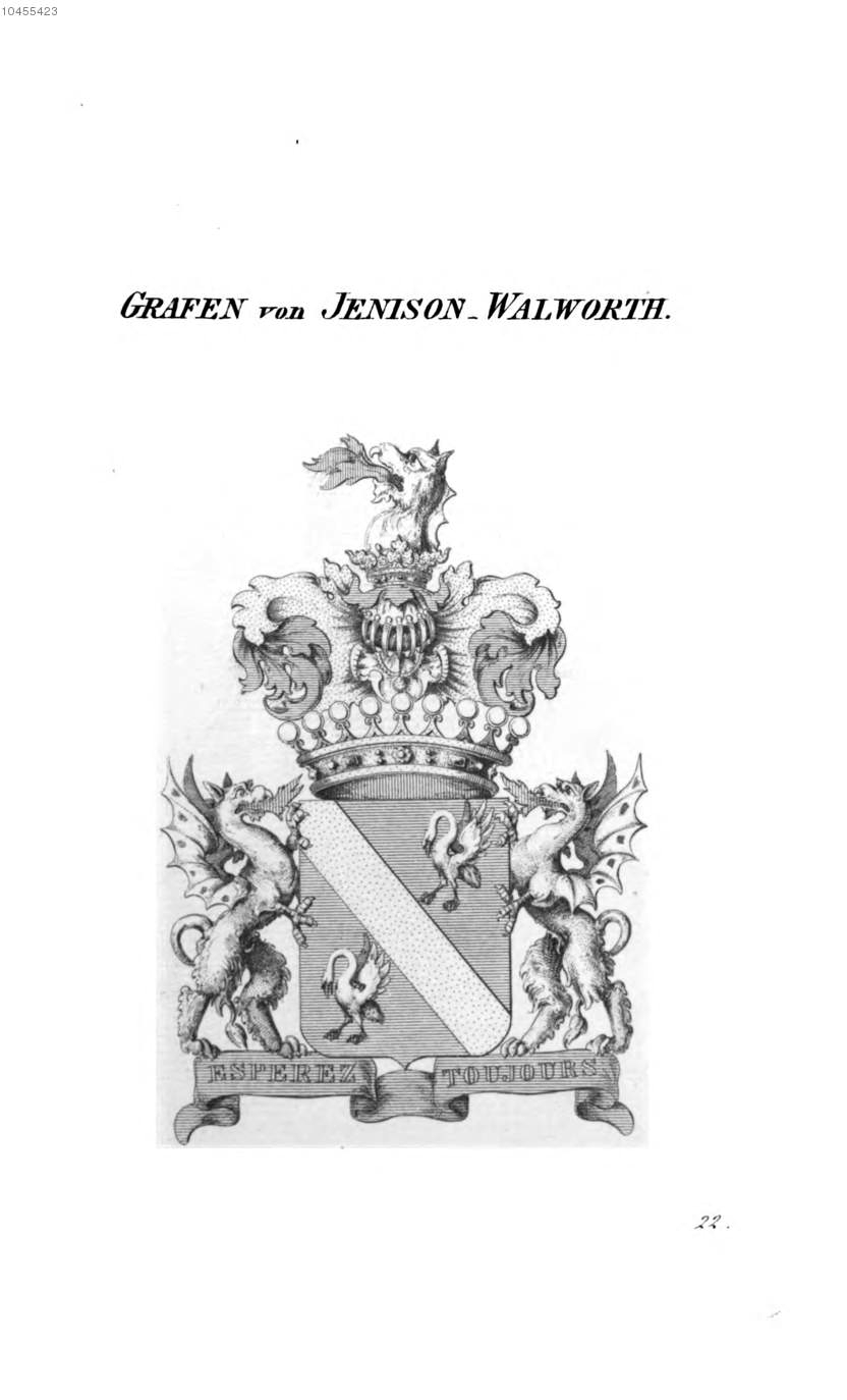 Jenison Walworth 1 — Tyroff オーストリア君主国紋章集の原図