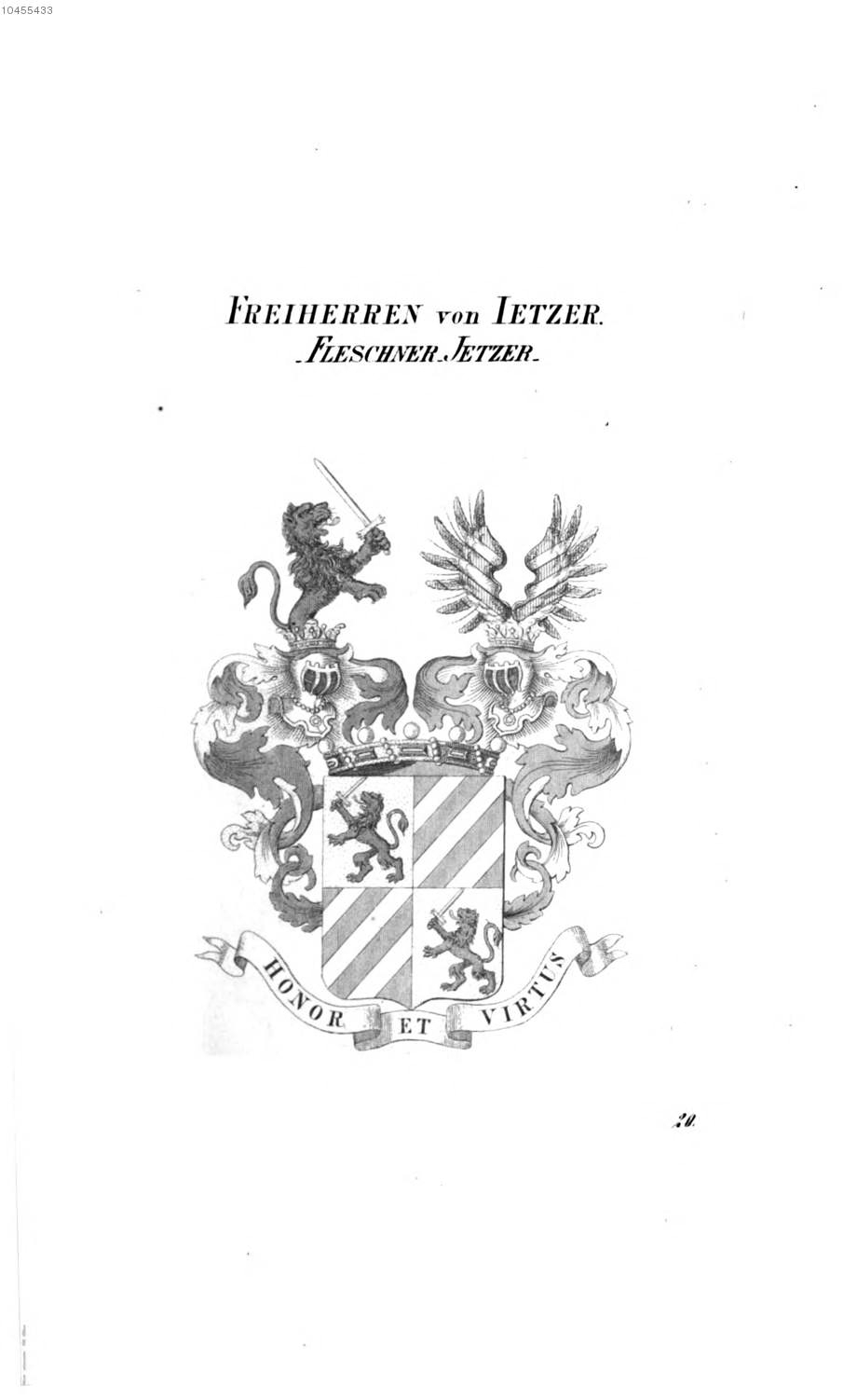 Jetzer Fleschner Jetzer — Tyroff オーストリア君主国紋章集の原図
