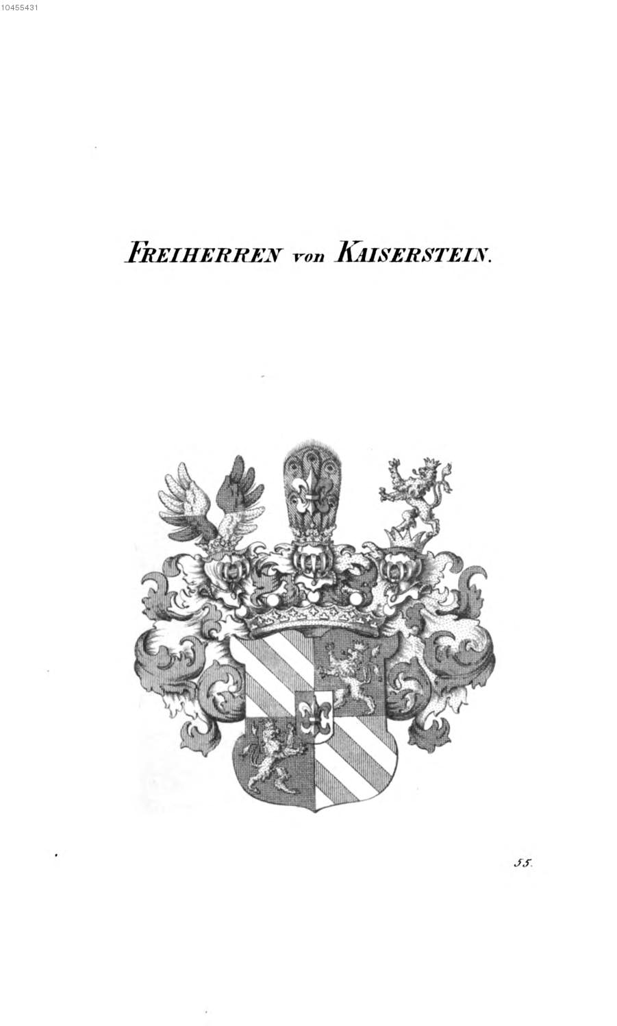 Kaiserstein 2 — Tyroff オーストリア君主国紋章集の原図