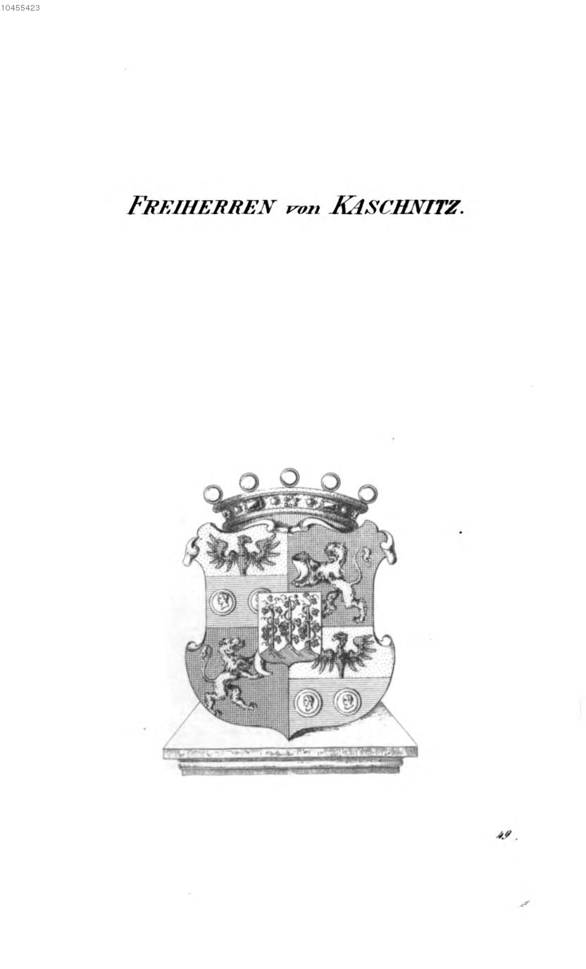 Kaschnitz — Tyroff オーストリア君主国紋章集の原図