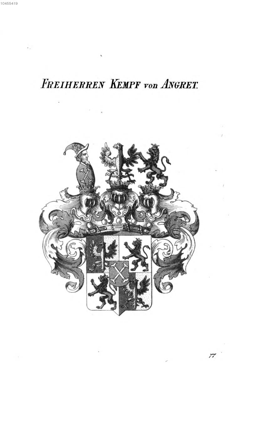 Kempf von Angret 2 — Tyroff オーストリア君主国紋章集の原図
