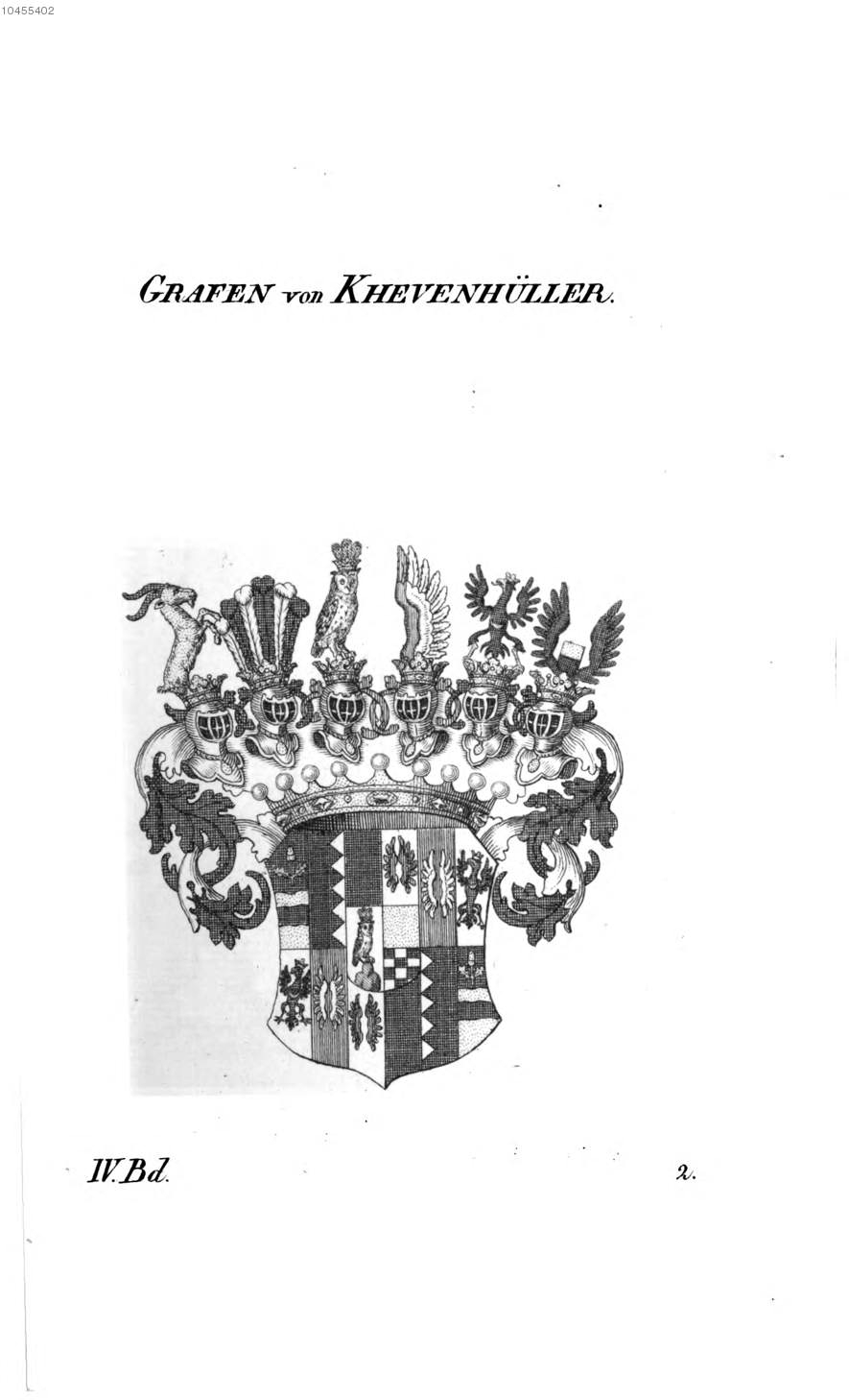 Khevenhüller — Tyroff オーストリア君主国紋章集の原図