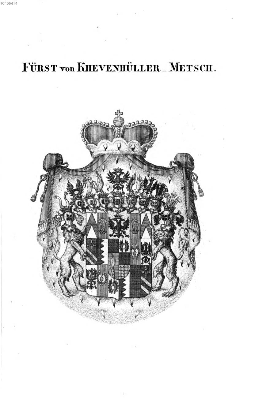 Khevenhüller Metsch 2 — Tyroff オーストリア君主国紋章集の原図
