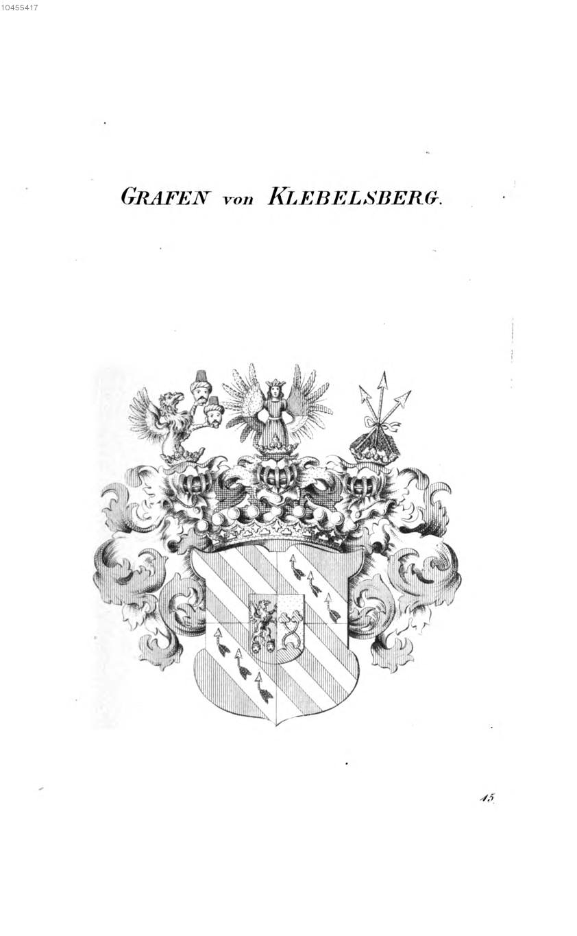 Klebensberg — Tyroff オーストリア君主国紋章集の原図