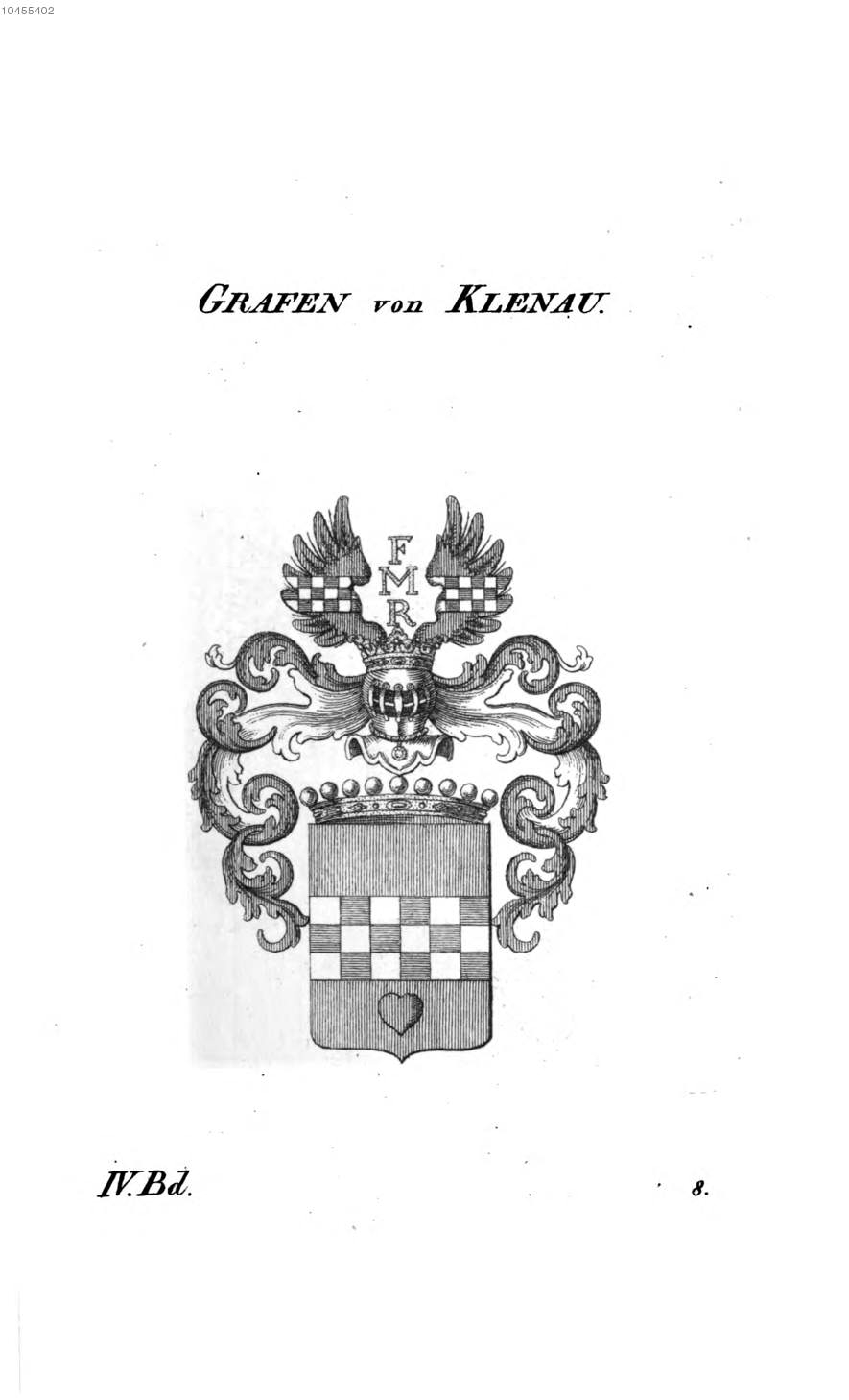 Klenau — Tyroff オーストリア君主国紋章集の原図