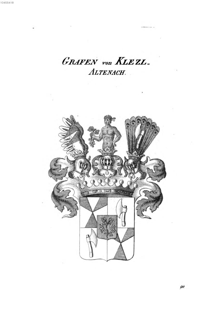 Klezl Altenach — Tyroff オーストリア君主国紋章集の原図