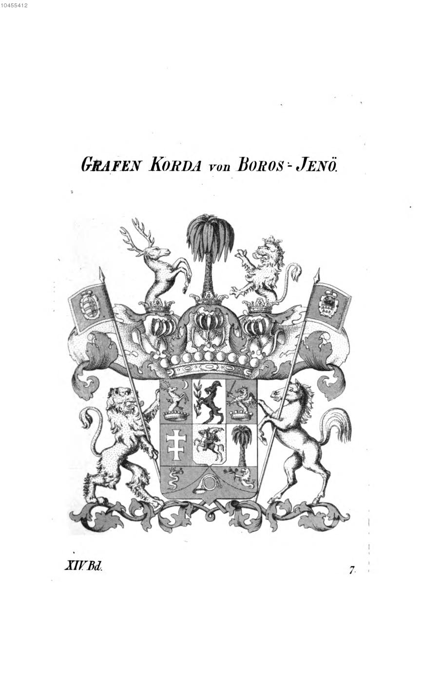 Korda von Boros Jenö — Tyroff オーストリア君主国紋章集の原図
