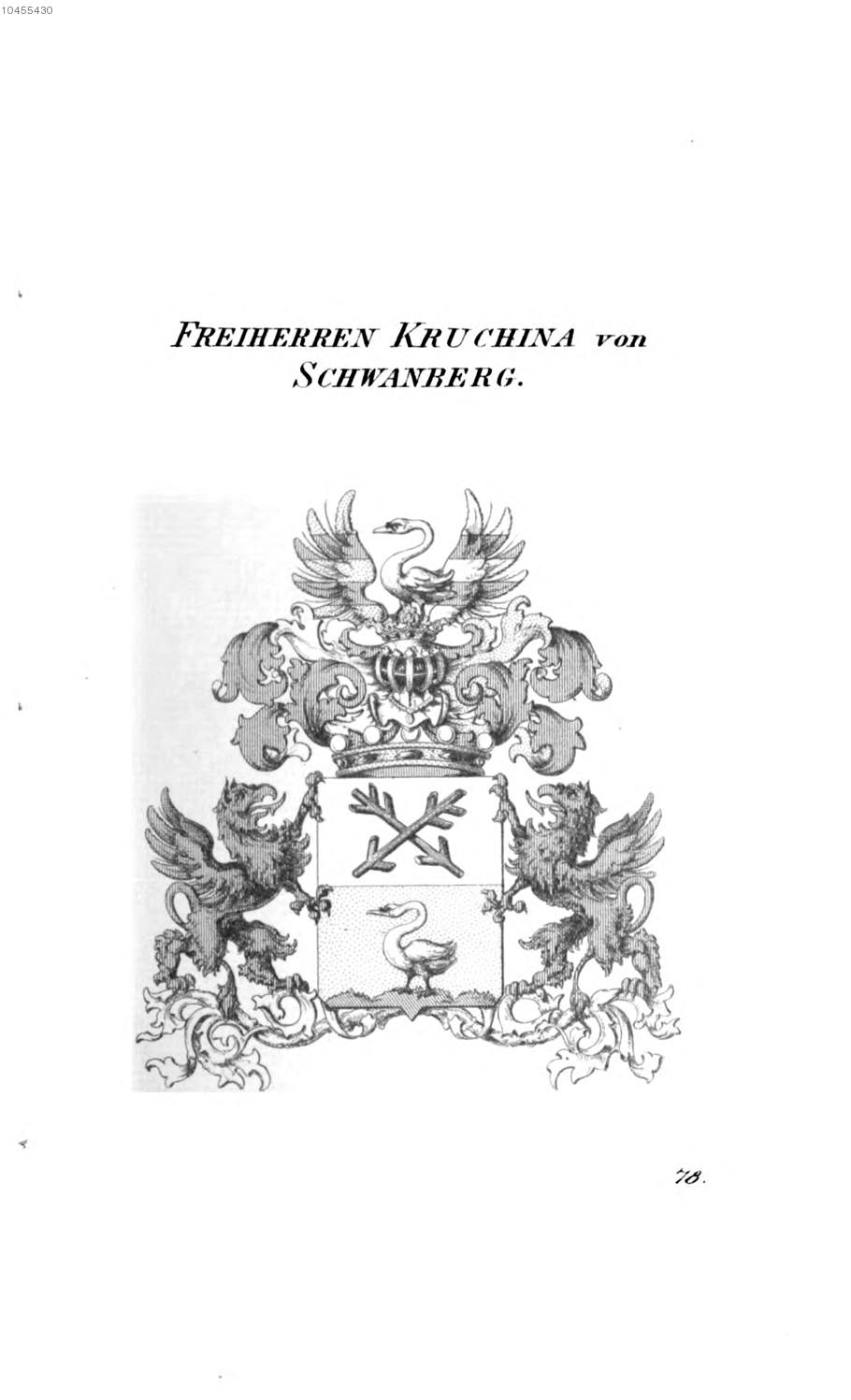 Kruchina von Schwanberg 2 — Tyroff オーストリア君主国紋章集の原図