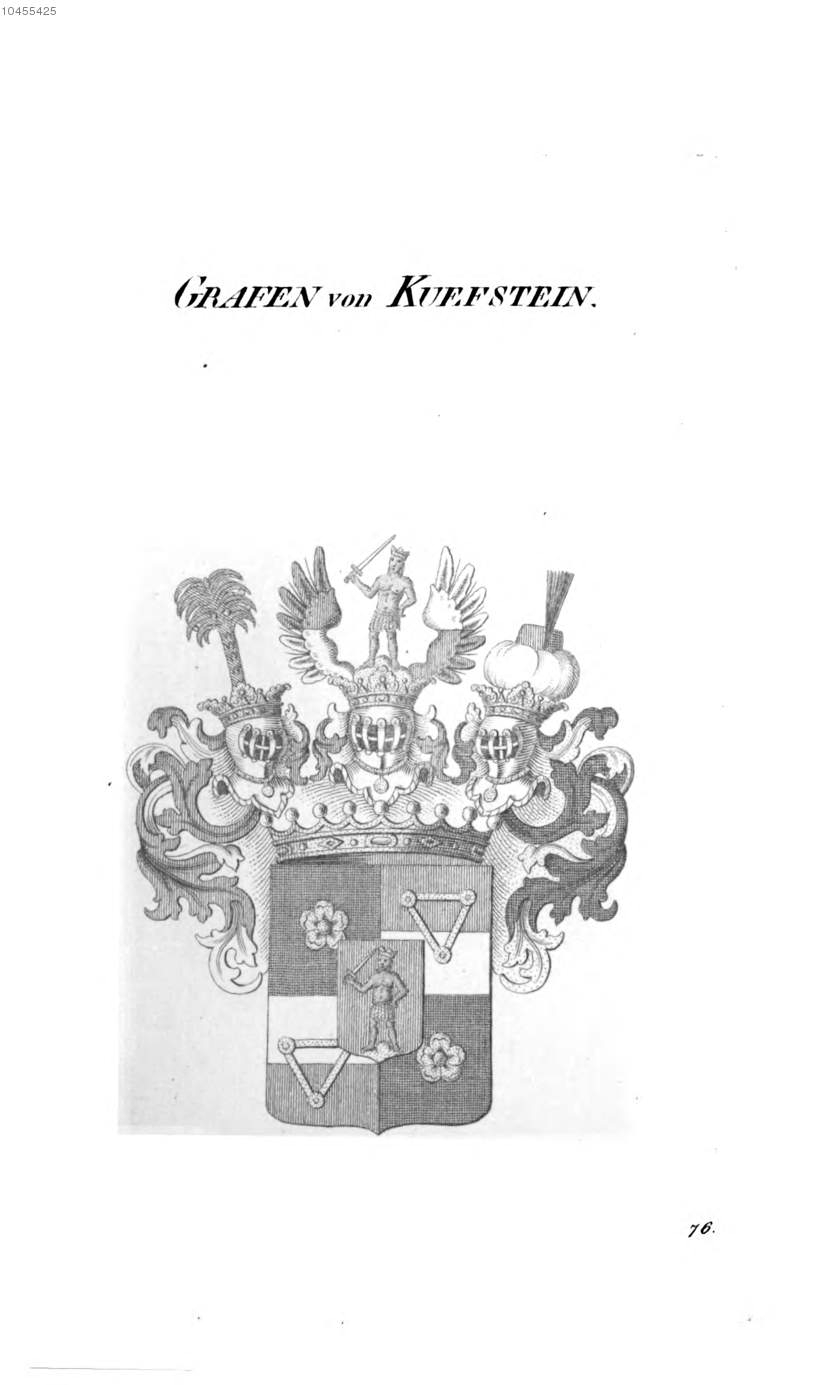 Kuefstein 3 — Tyroff オーストリア君主国紋章集の原図