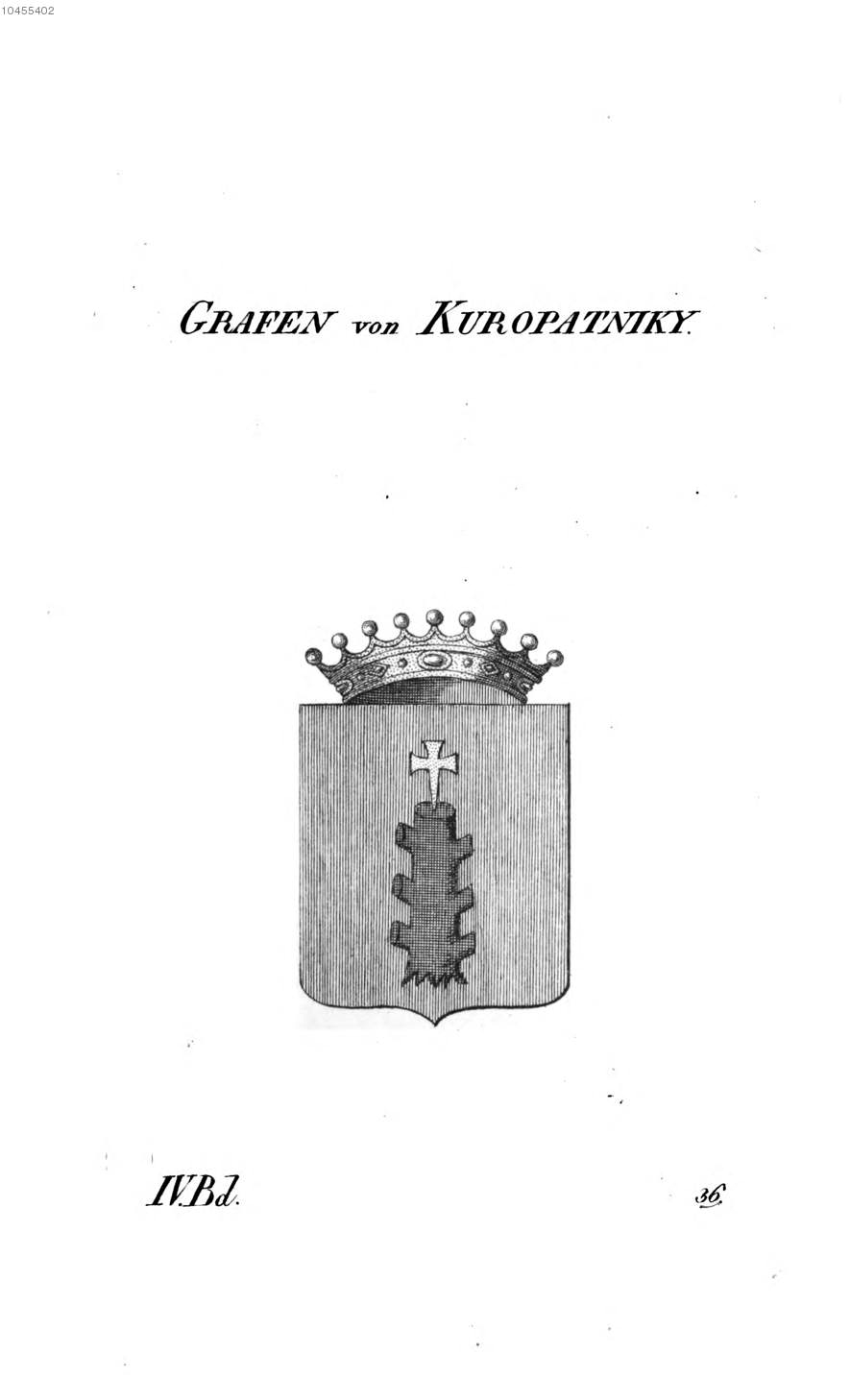 Kuropatniky — Tyroff オーストリア君主国紋章集の原図