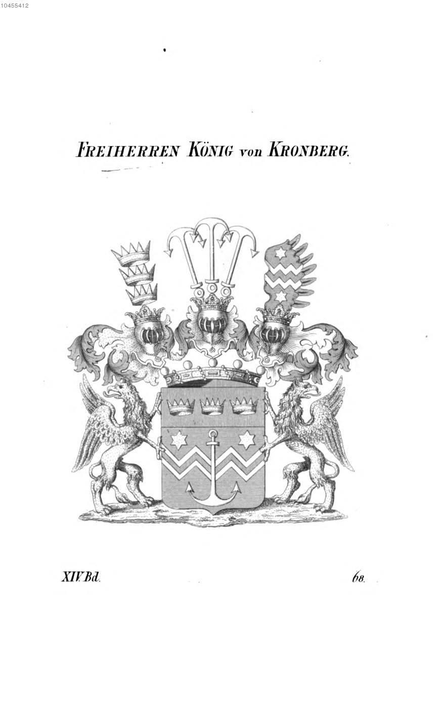 König von Kronberg — Tyroff オーストリア君主国紋章集の原図