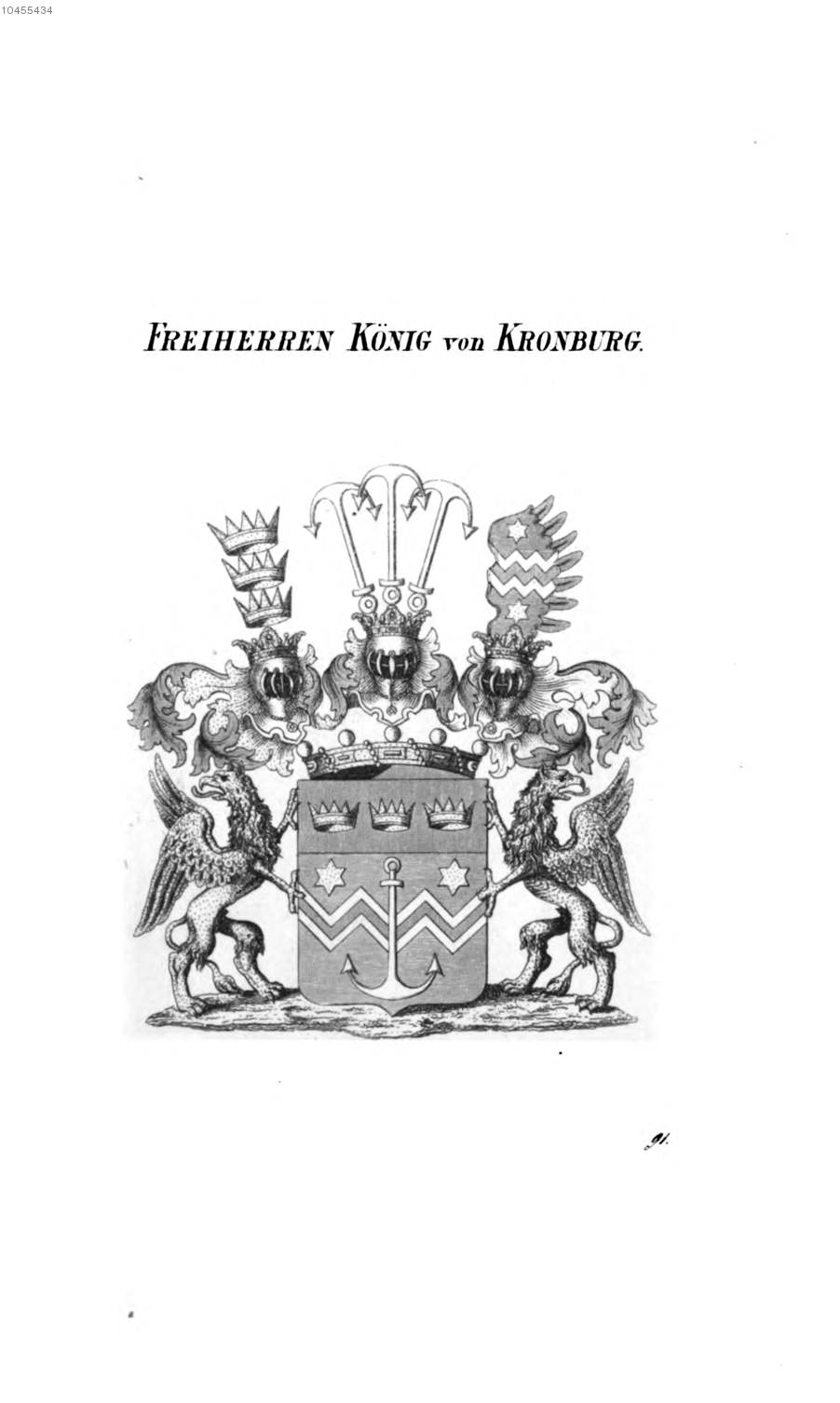 König von Kronburg — Tyroff オーストリア君主国紋章集の原図