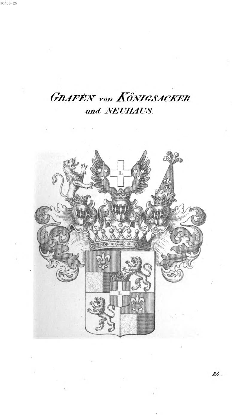 Königsacker und Neuhaus 2 — Tyroff オーストリア君主国紋章集の原図