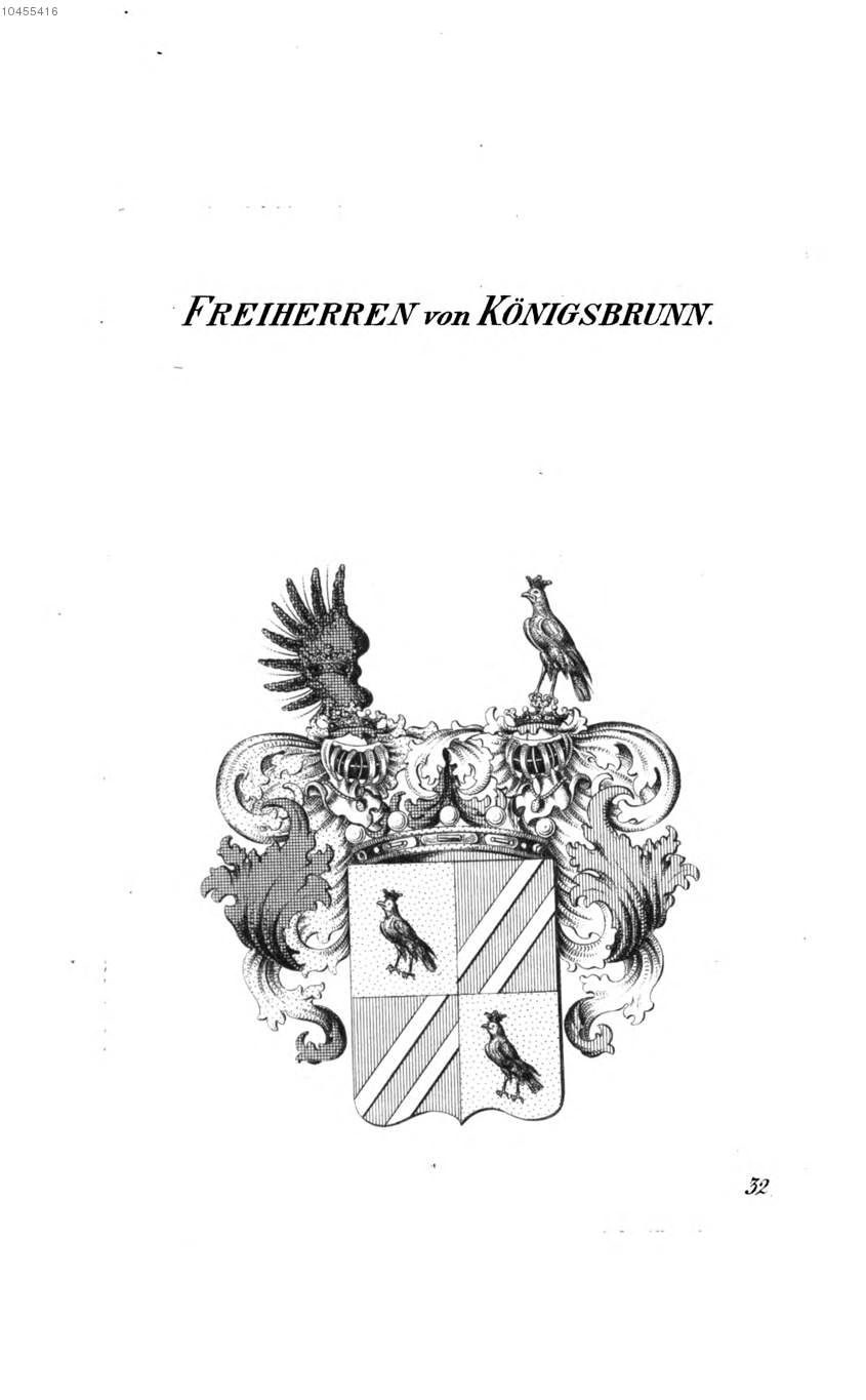 Königsbrunn — Tyroff オーストリア君主国紋章集の原図