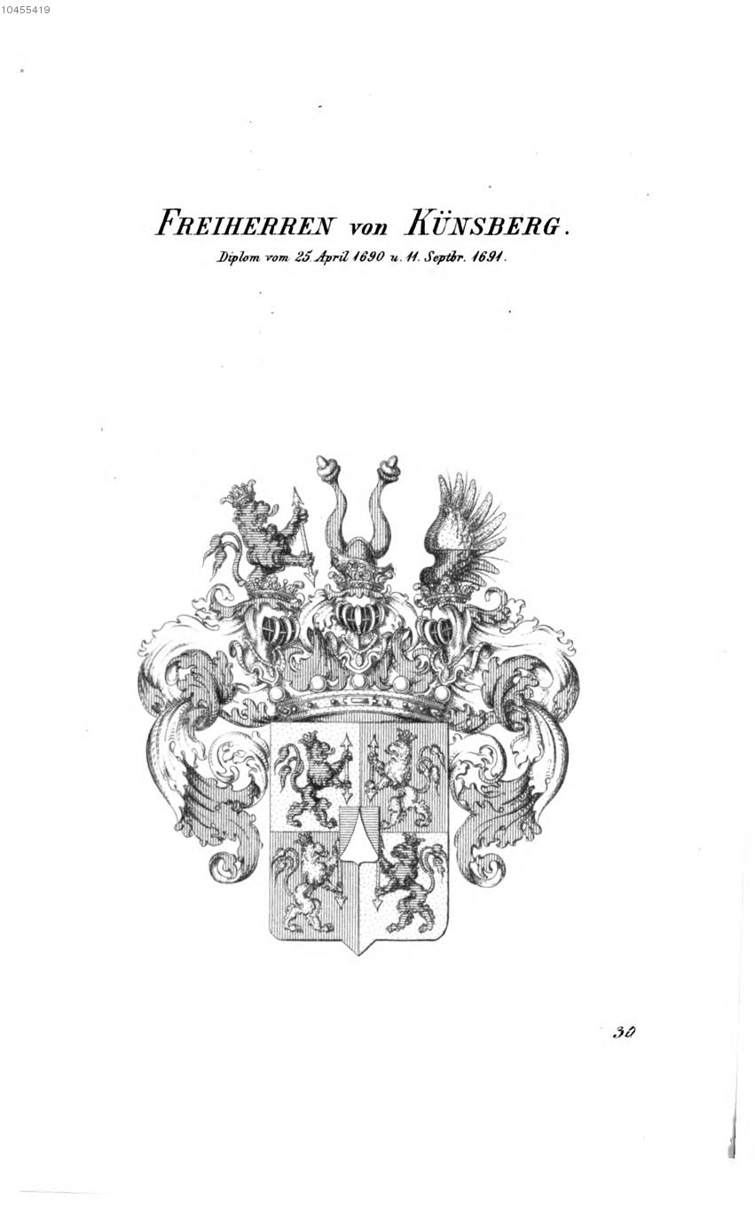 Künsberg — Tyroff オーストリア君主国紋章集の原図