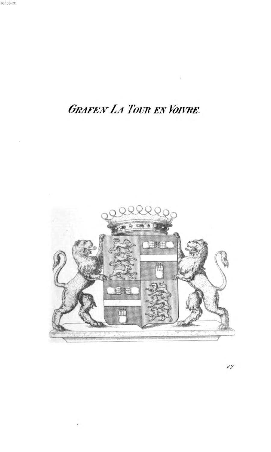 La Tour En Voivre — Tyroff オーストリア君主国紋章集の原図