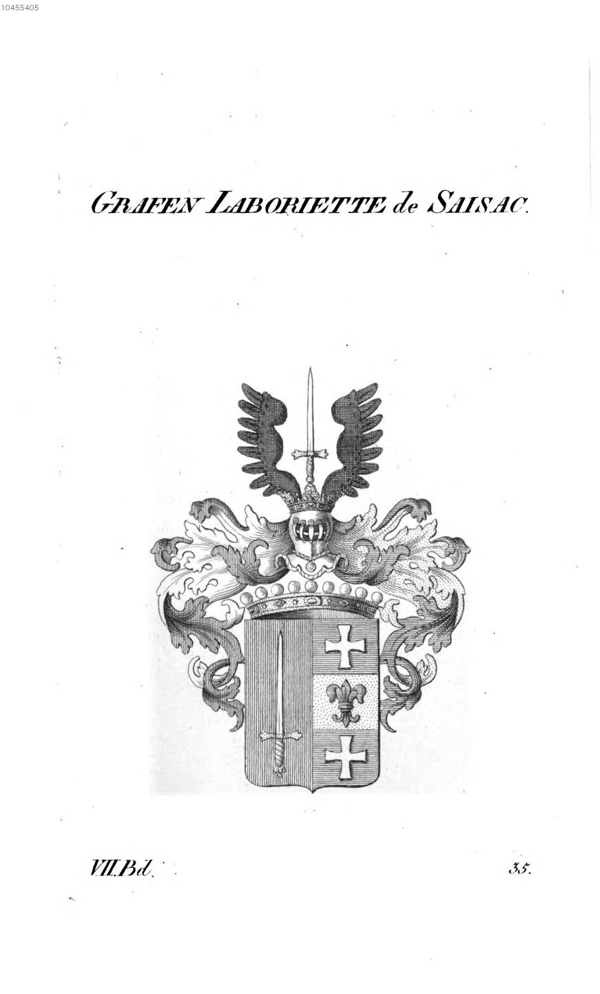 Laboriette de Saisac — Tyroff オーストリア君主国紋章集の原図
