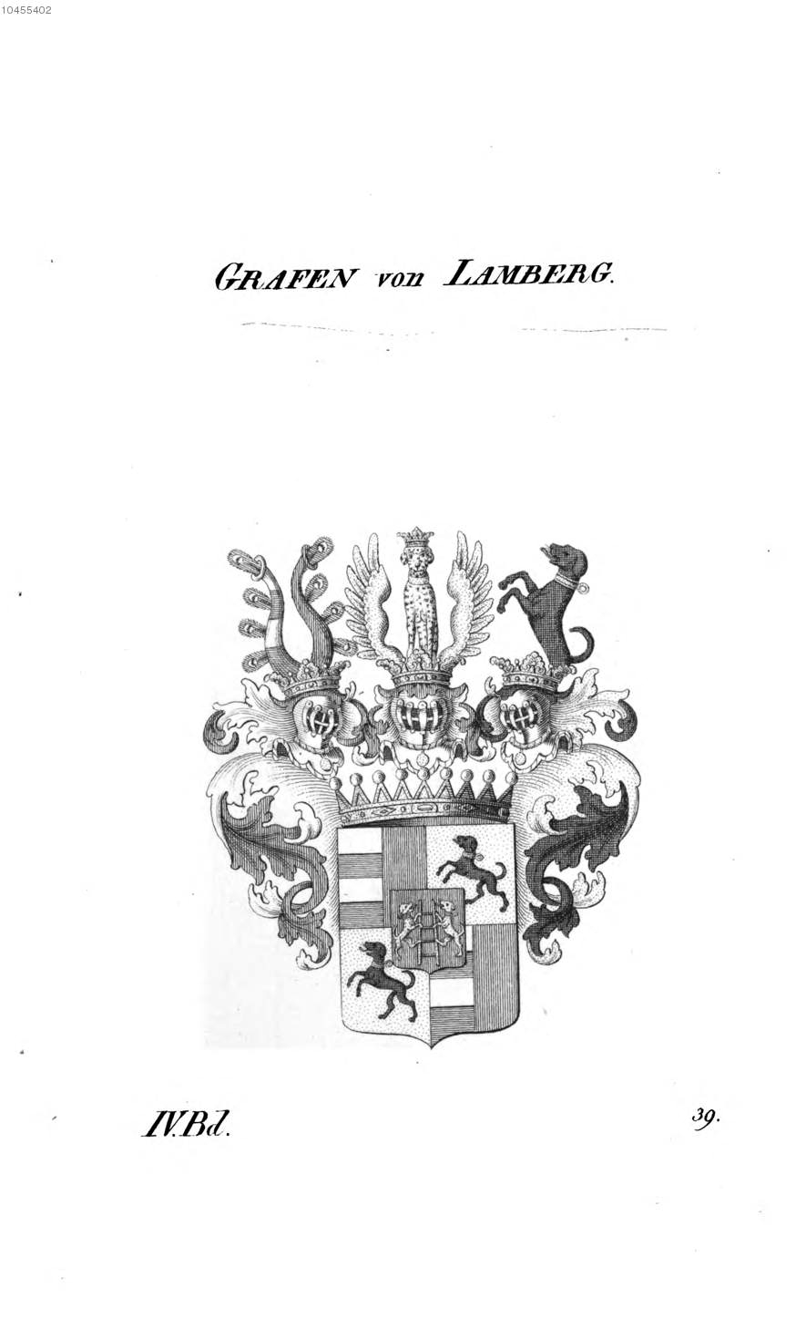 Lamberg 2 — Tyroff オーストリア君主国紋章集の原図