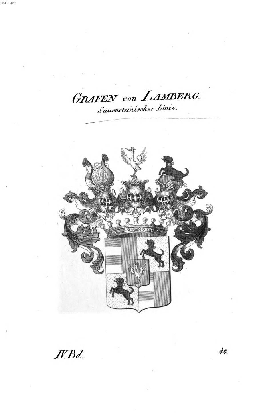 Lamberg 3 — Tyroff オーストリア君主国紋章集の原図