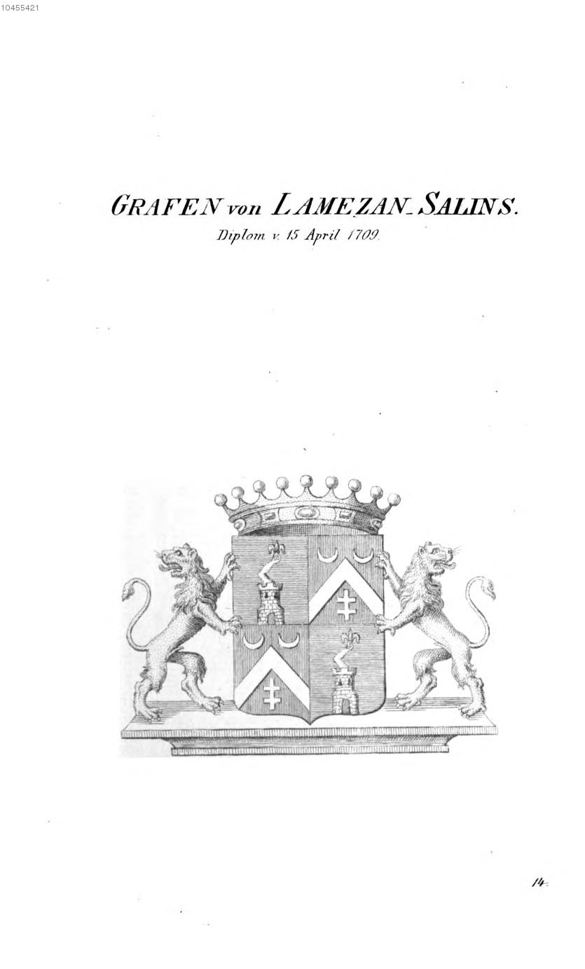 Lamezan Salins — Tyroff オーストリア君主国紋章集の原図