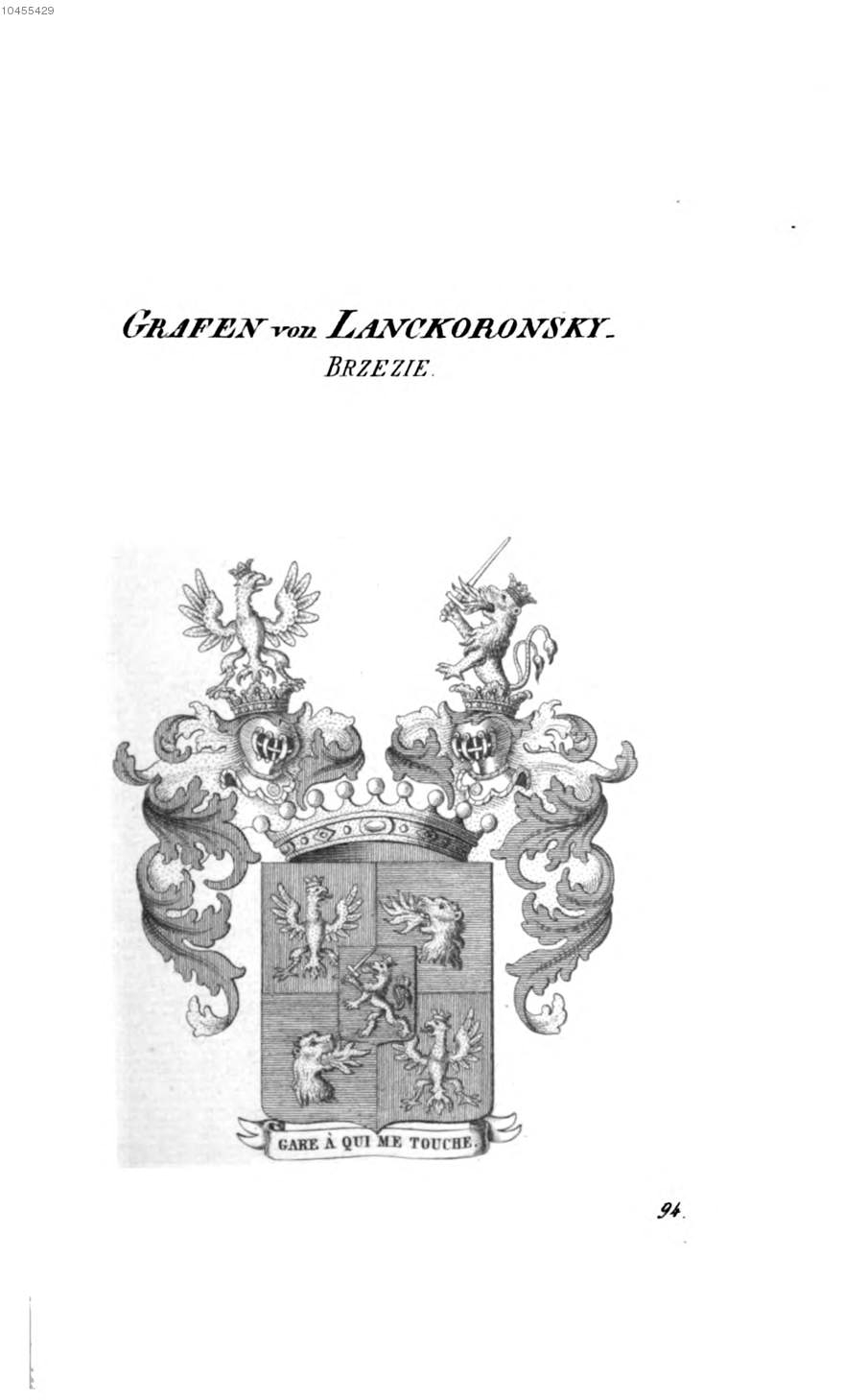 Lanckoronsky 2 — Tyroff オーストリア君主国紋章集の原図