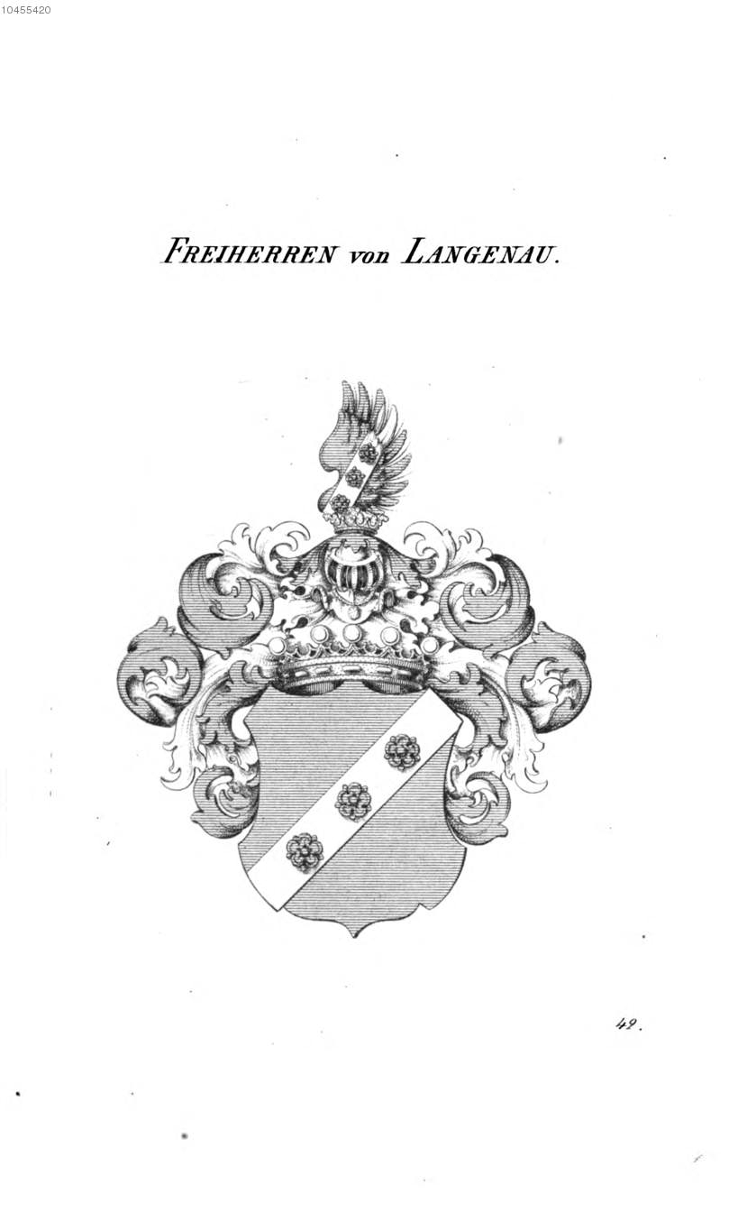 Langenau — Tyroff オーストリア君主国紋章集の原図