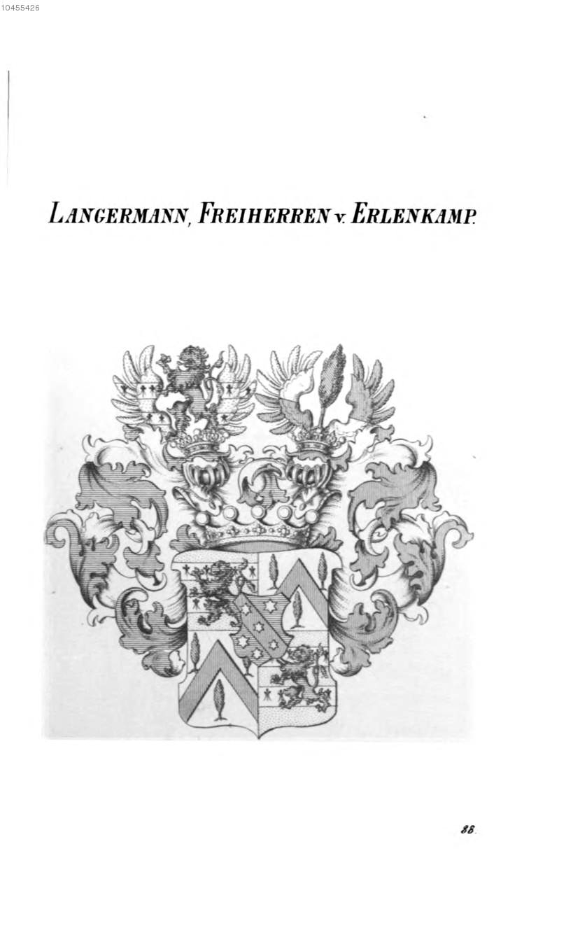 Langermann von Erlenkamp 1 — Tyroff オーストリア君主国紋章集の原図