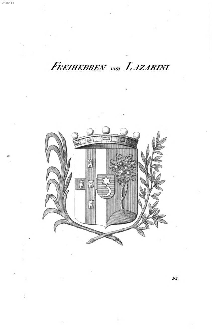 Lazarini — Tyroff オーストリア君主国紋章集の原図
