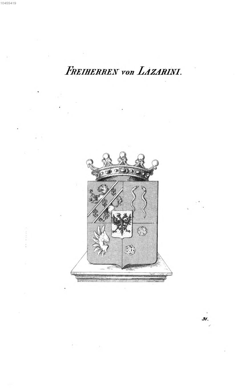 Lazarini 2 — Tyroff オーストリア君主国紋章集の原図
