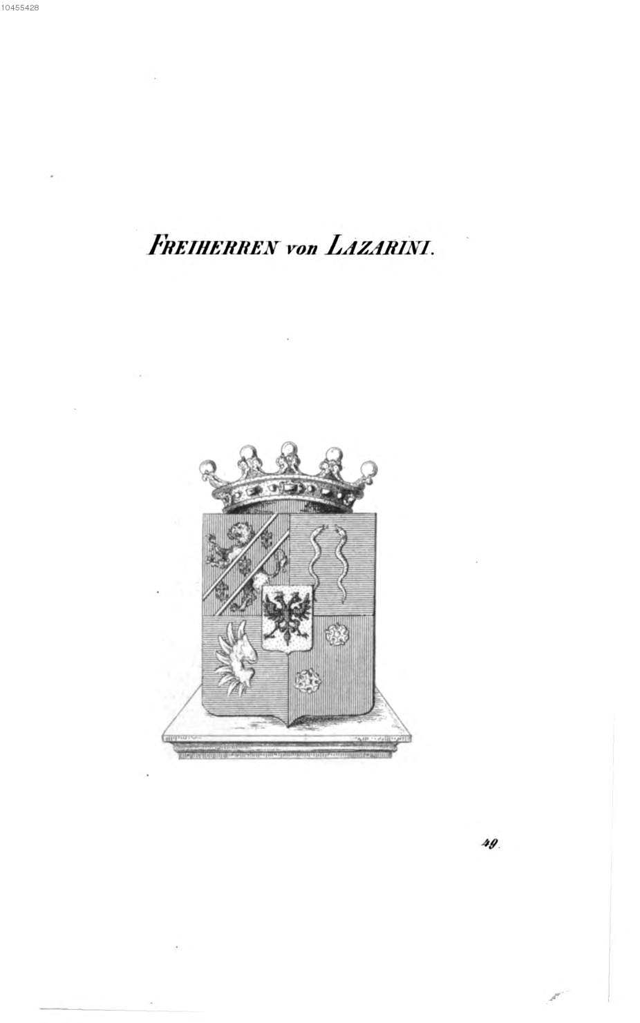 Lazarini 3 — Tyroff オーストリア君主国紋章集の原図