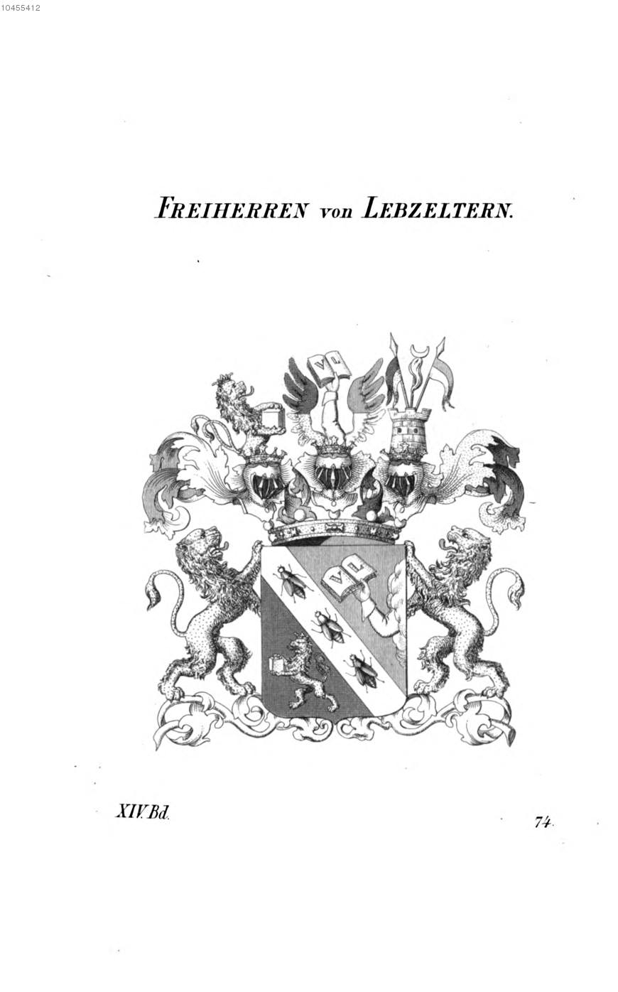 Lebzeltern — Tyroff オーストリア君主国紋章集の原図