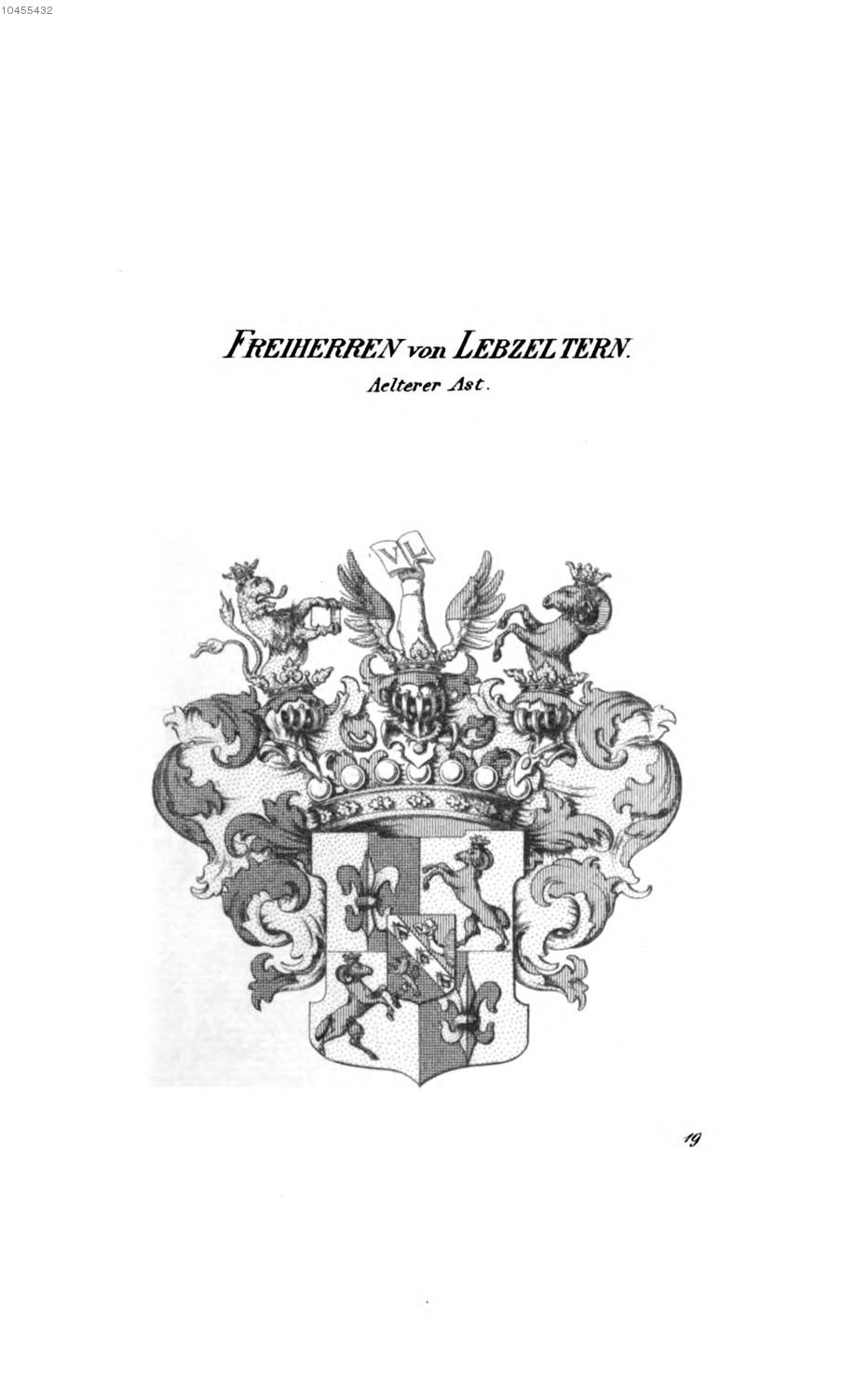 Lebzeltern 2 — Tyroff オーストリア君主国紋章集の原図