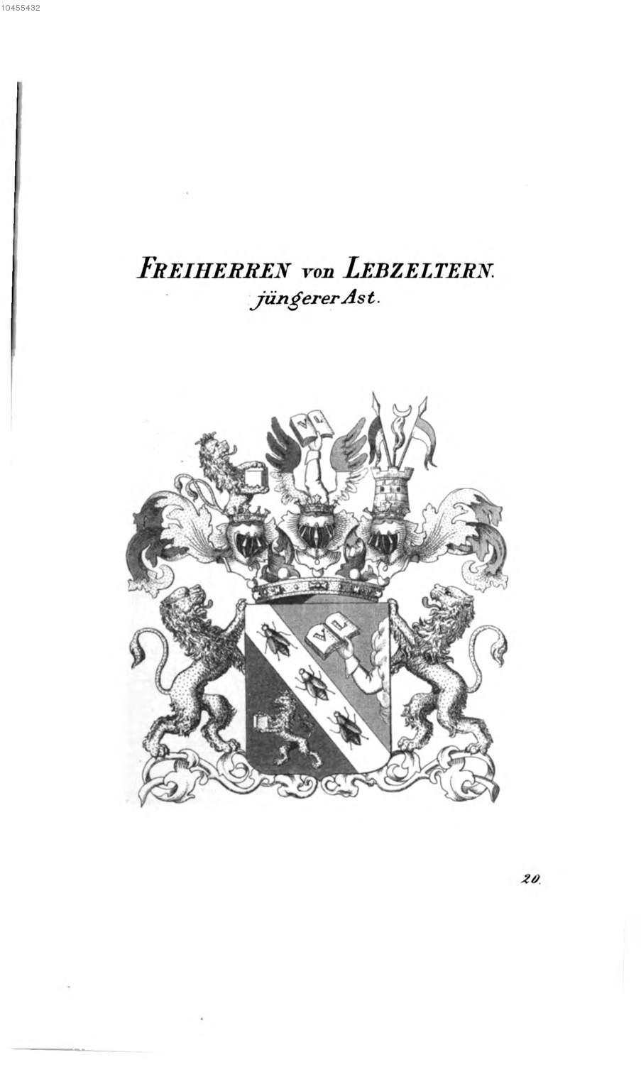 Lebzeltern 4 — Tyroff オーストリア君主国紋章集の原図