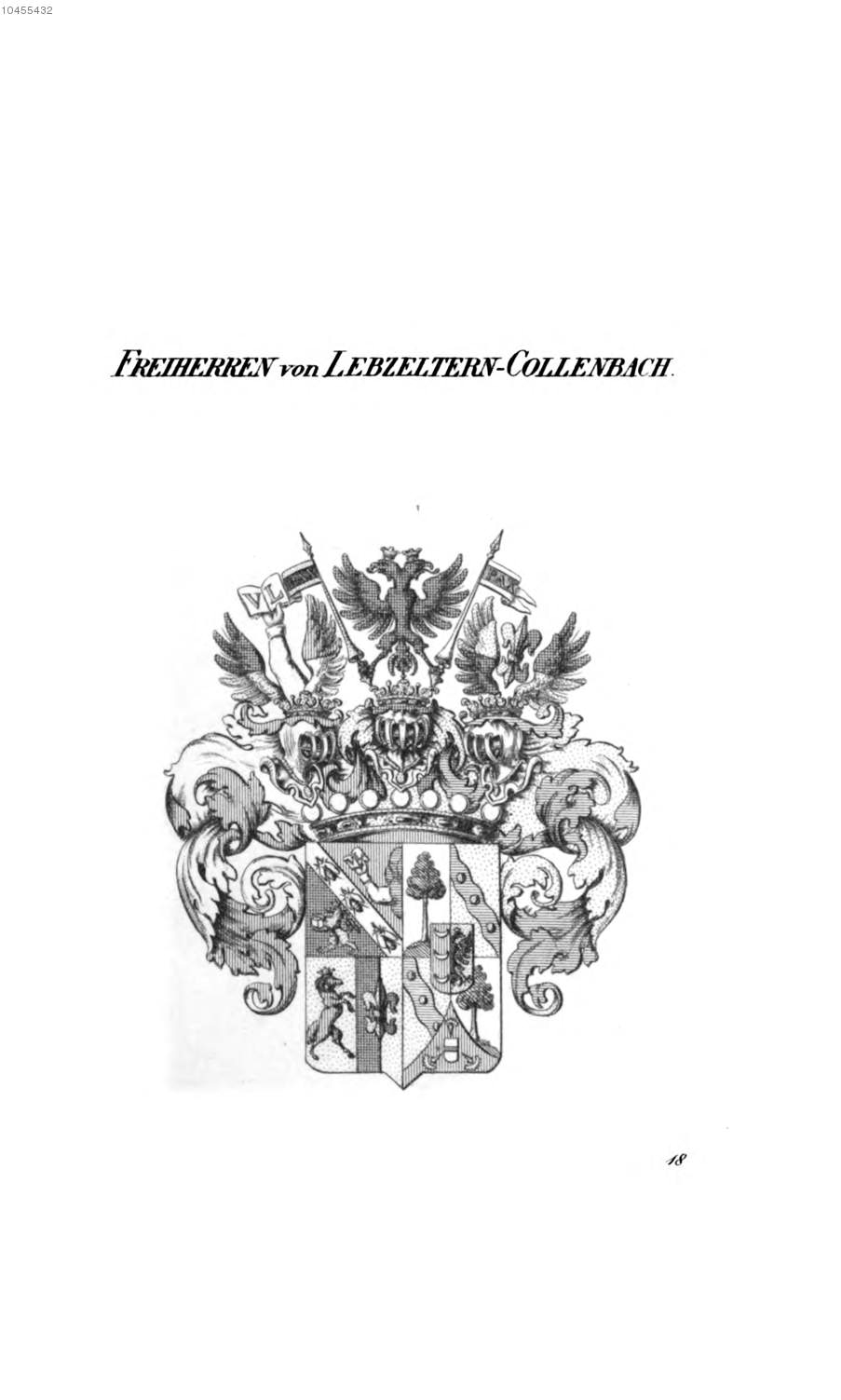 Lebzeltern Collenbach 2 — Tyroff オーストリア君主国紋章集の原図