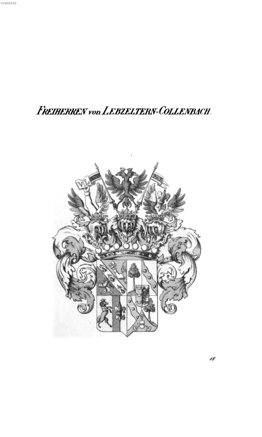 Lebzeltern Collenbach 3 — Tyroff オーストリア君主国紋章集の原図