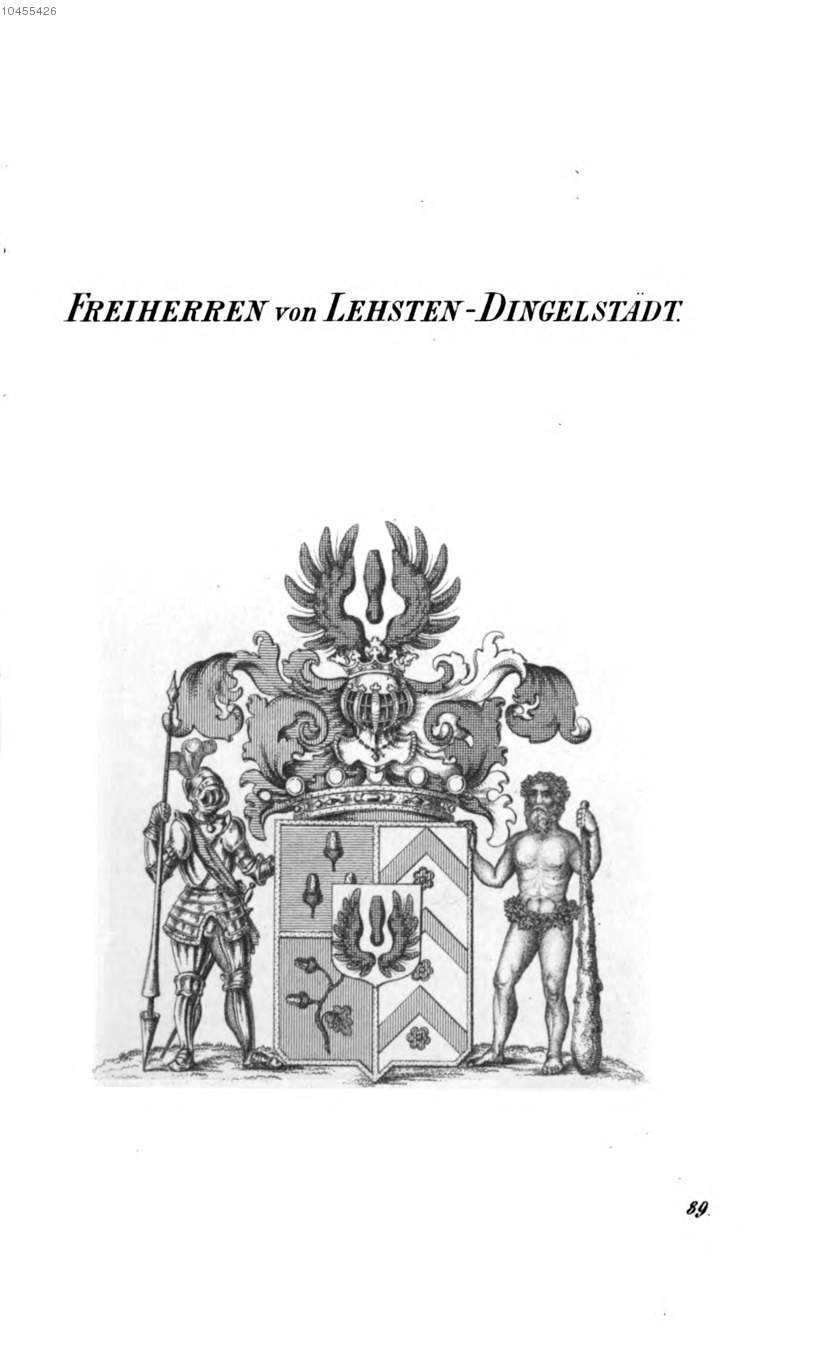 Lehsten Dingelstädt — Tyroff オーストリア君主国紋章集の原図