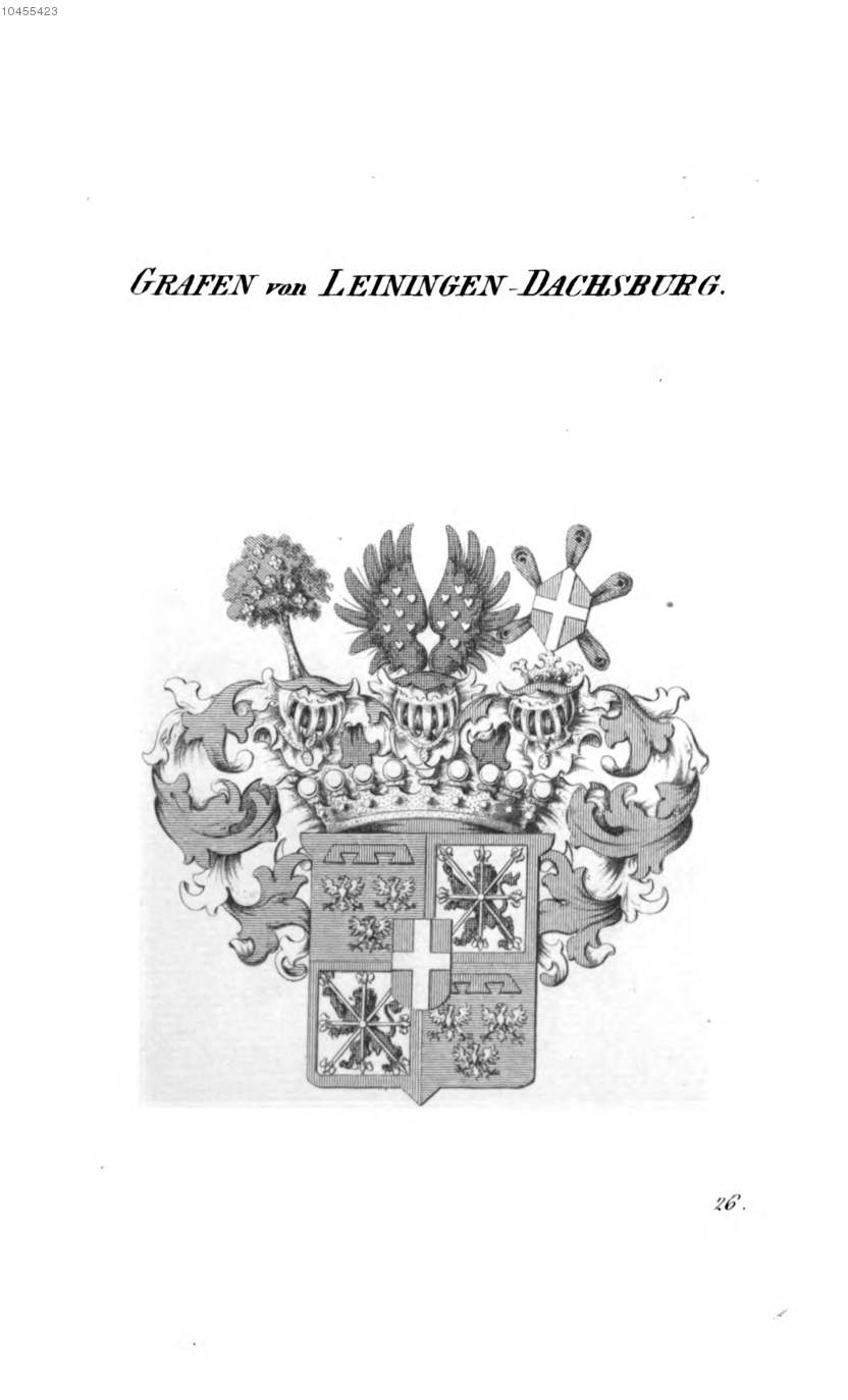 Leiningen Dachsburg Dagsburg — Tyroff オーストリア君主国紋章集の原図
