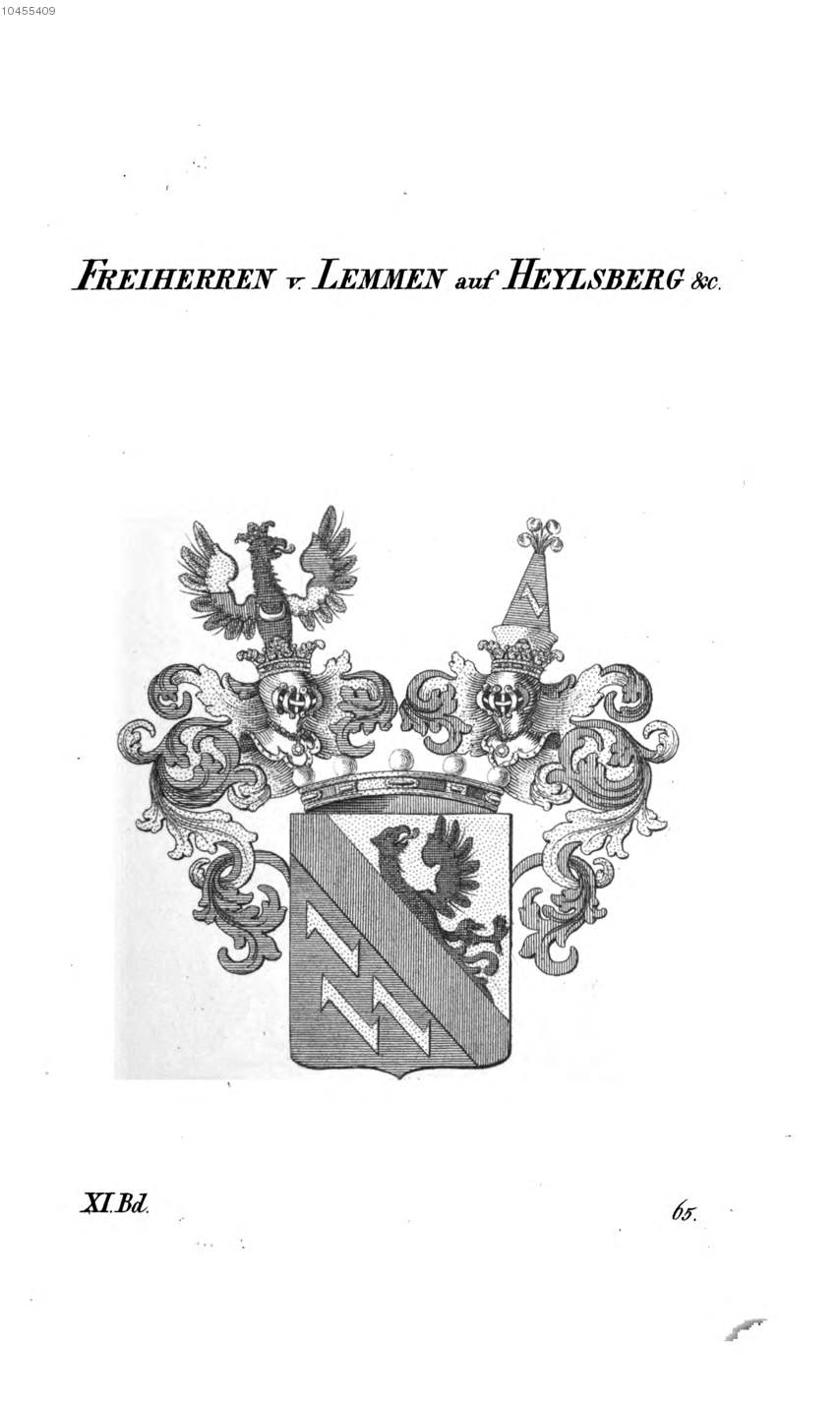 Lemmen Auf Heylsberg — Tyroff オーストリア君主国紋章集の原図