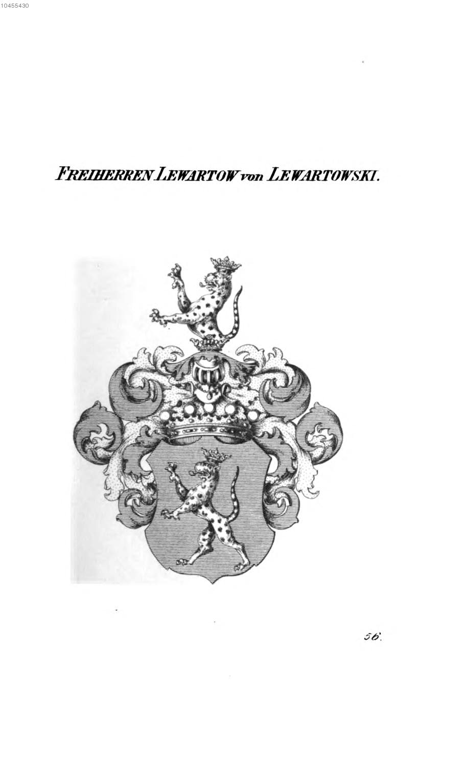 Lewartow von Lewartowski 2 — Tyroff オーストリア君主国紋章集の原図
