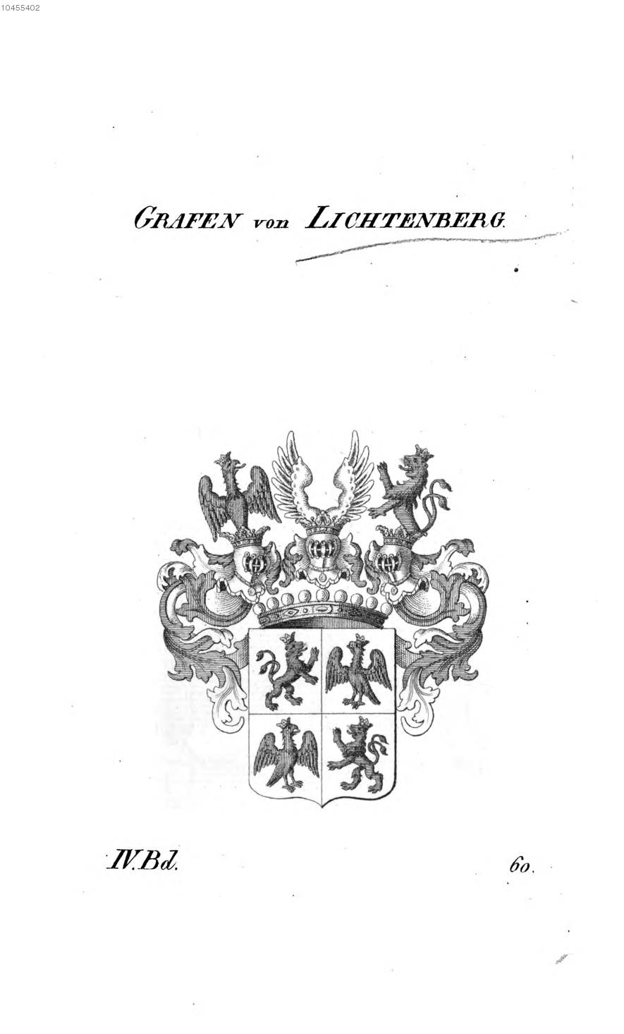 Lichtenberg — Tyroff オーストリア君主国紋章集の原図