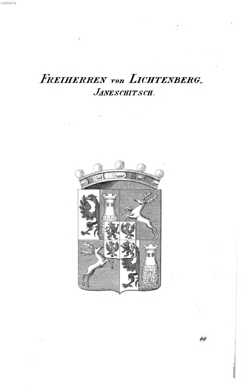 Lichtenberg Janeschitsch — Tyroff オーストリア君主国紋章集の原図