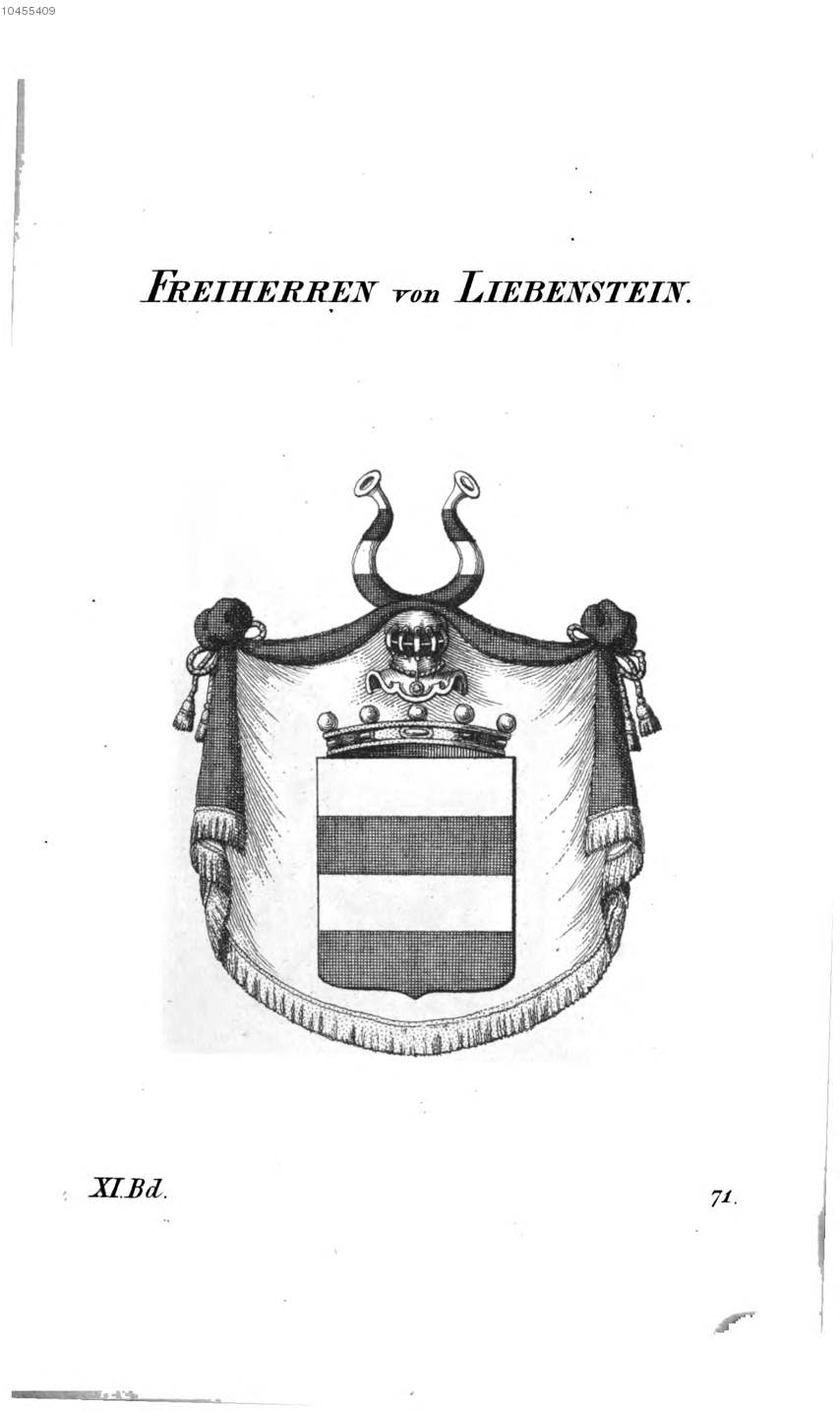 Liebenstein — Tyroff オーストリア君主国紋章集の原図
