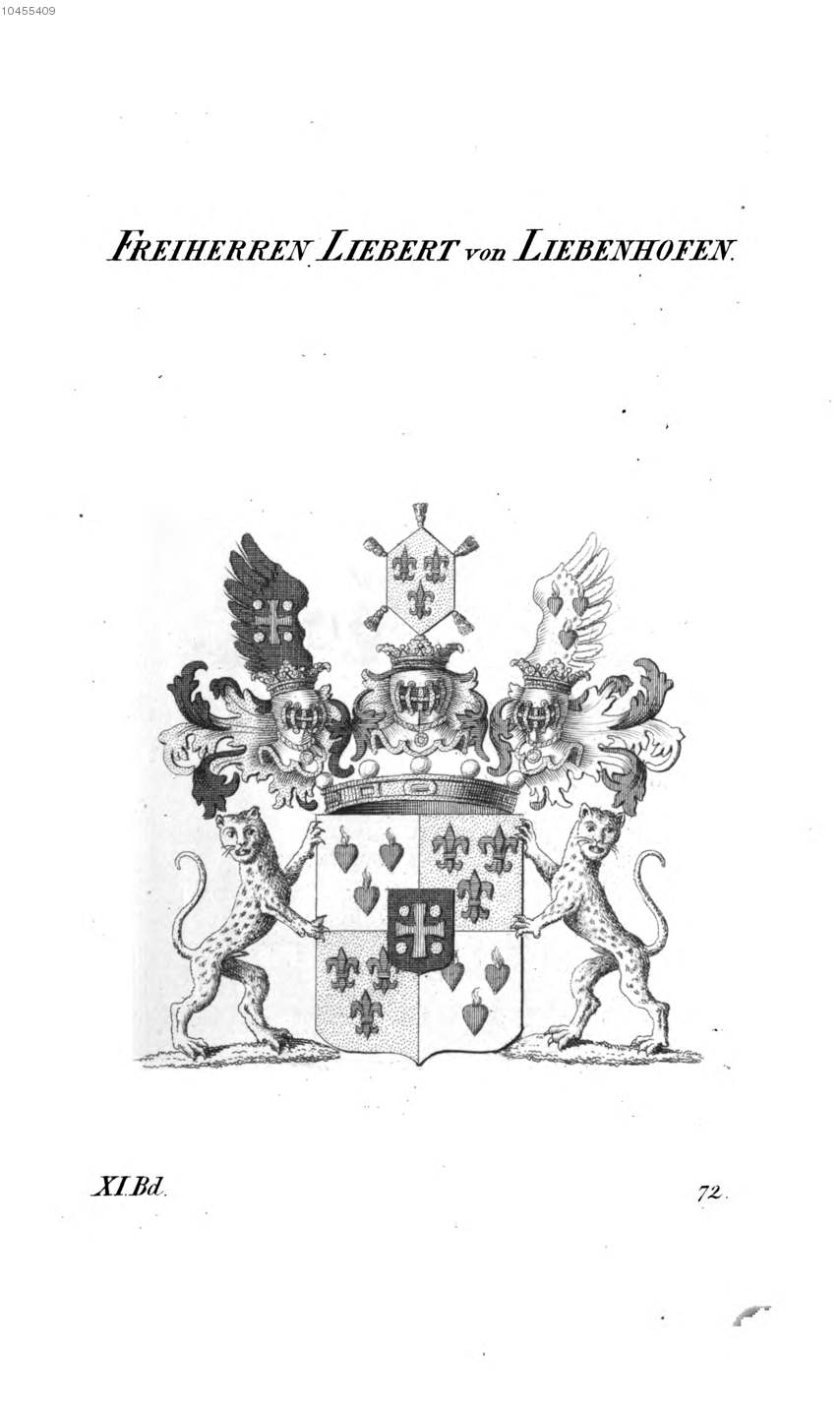 Liebert von Liebenhofen — Tyroff オーストリア君主国紋章集の原図