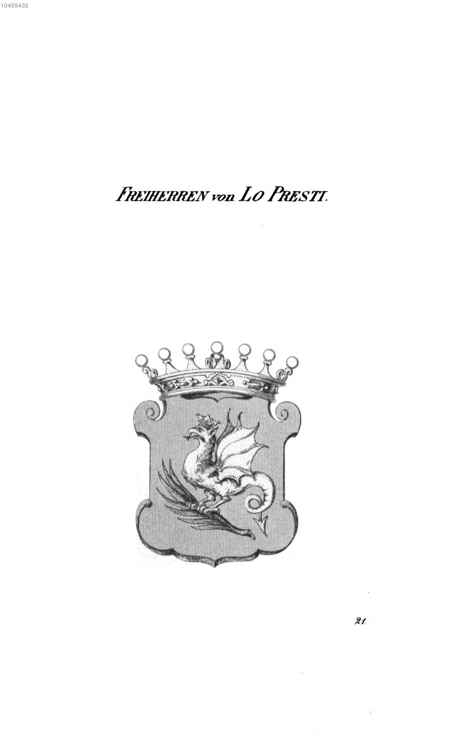 Lo Presti — Tyroff オーストリア君主国紋章集の原図