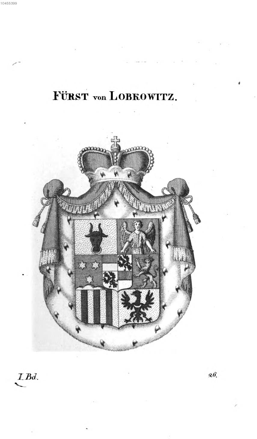 Lobkowitz — Tyroff オーストリア君主国紋章集の原図