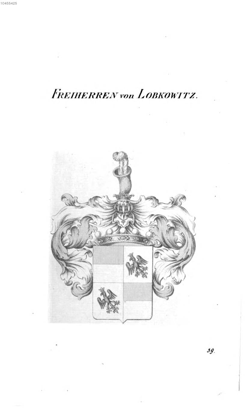 Lobkowitz 3 — Tyroff オーストリア君主国紋章集の原図